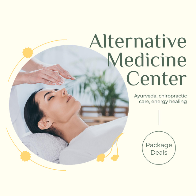 Szablon projektu Alternative Medicine Center Package Deal With Energy Healing Instagram
