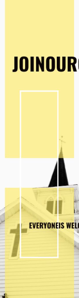 Modèle de visuel Invitation to a religious choir - Skyscraper