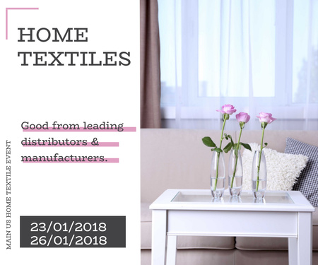 Szablon projektu Home textiles global tradeshow Large Rectangle