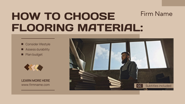 Szablon projektu Essential Help In Choosing Material For Flooring Full HD video