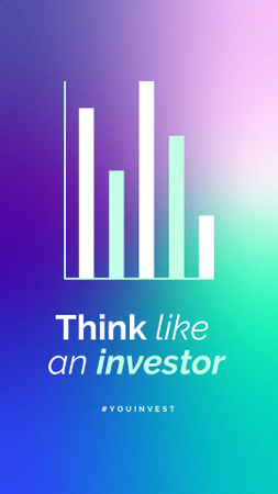 befektetői gondolkodásmód Instagram Story tervezősablon