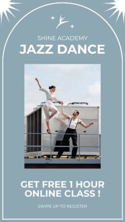 Ad of Online Jazz Dance Class Instagram Story Design Template