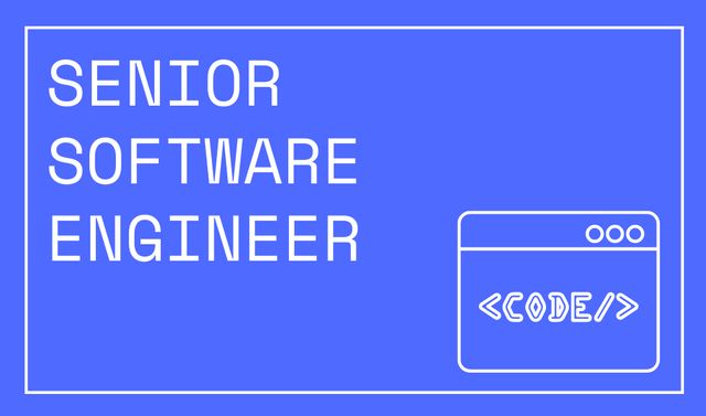 Software Engineer Services Offer Business card – шаблон для дизайна