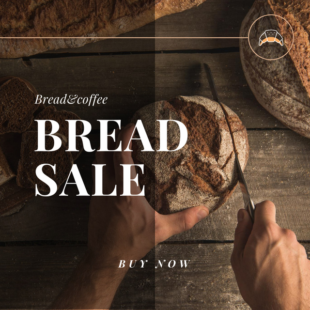 Freshly Baked Bread Offer Instagram AD – шаблон для дизайну