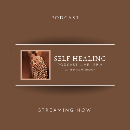 Podcast about Self Healing Podcast Cover Design Template