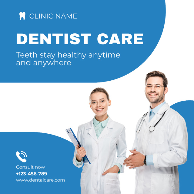 Offer of Dentists Services Instagramデザインテンプレート