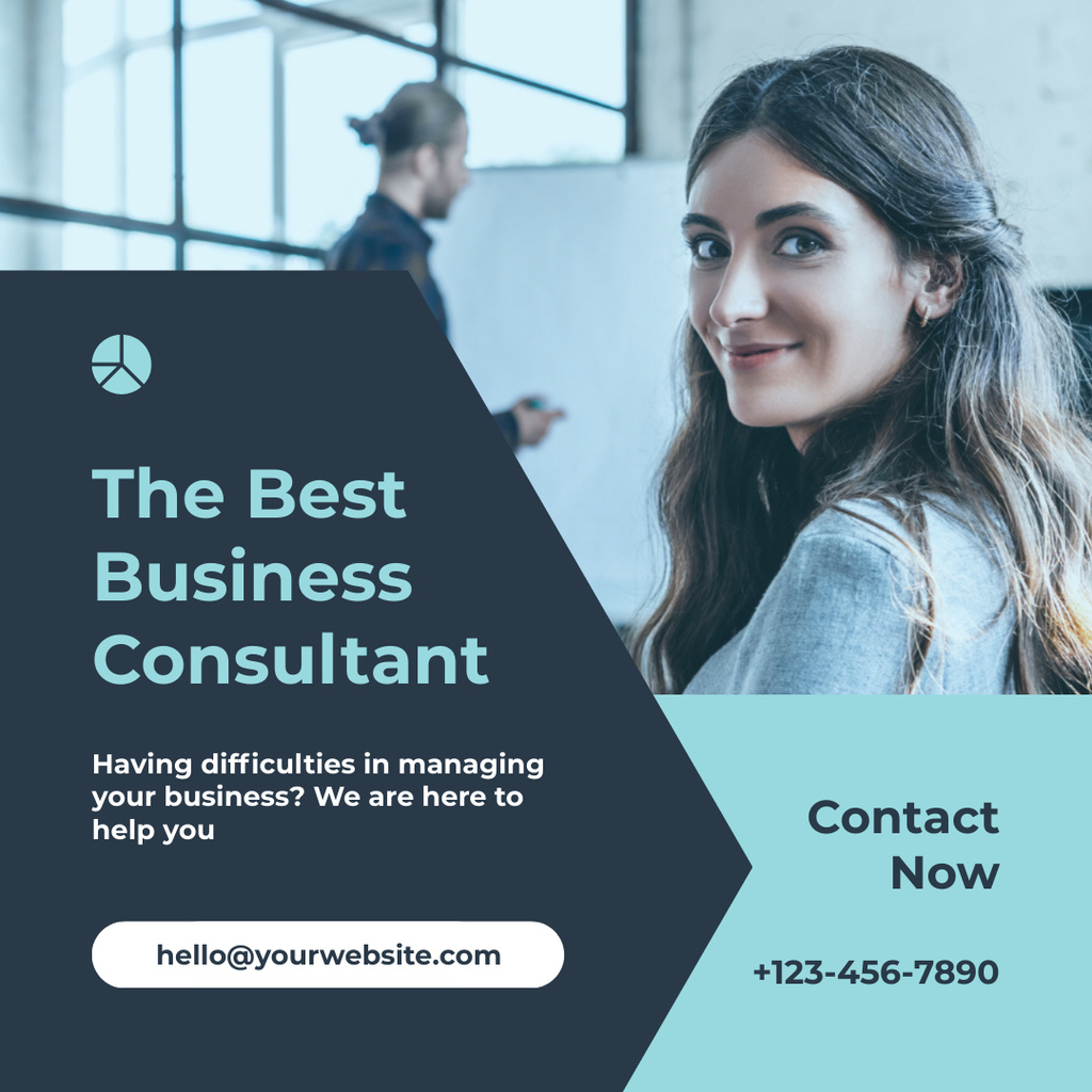 Ontwerpsjabloon van Instagram van Offer of Best Business Consultant Services