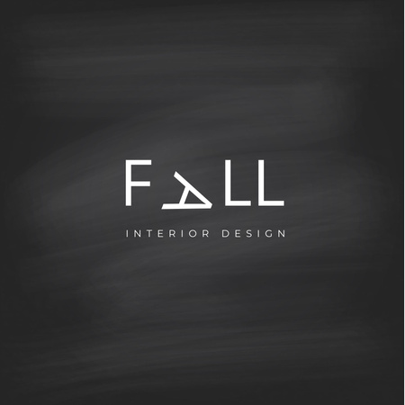 Interior Design Emblem Logo Design Template