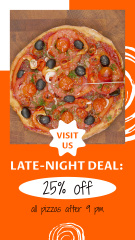 Homemade Pizza With Discount Offer And Toppings