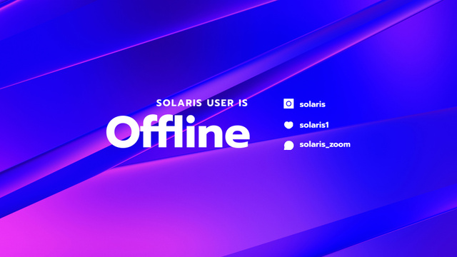 Stream Ad with Gradient Circles Twitch Offline Bannerデザインテンプレート