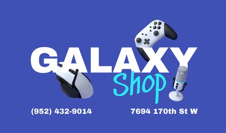 Gaming Gear Shop Ad Business card Design Template