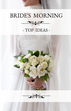 結婚式の花束で美しい花嫁 IGTV Coverデザインテンプレート