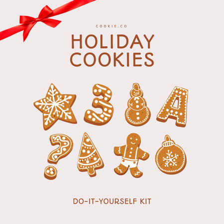 Holiday Cookies Ad Animated Post Design Template