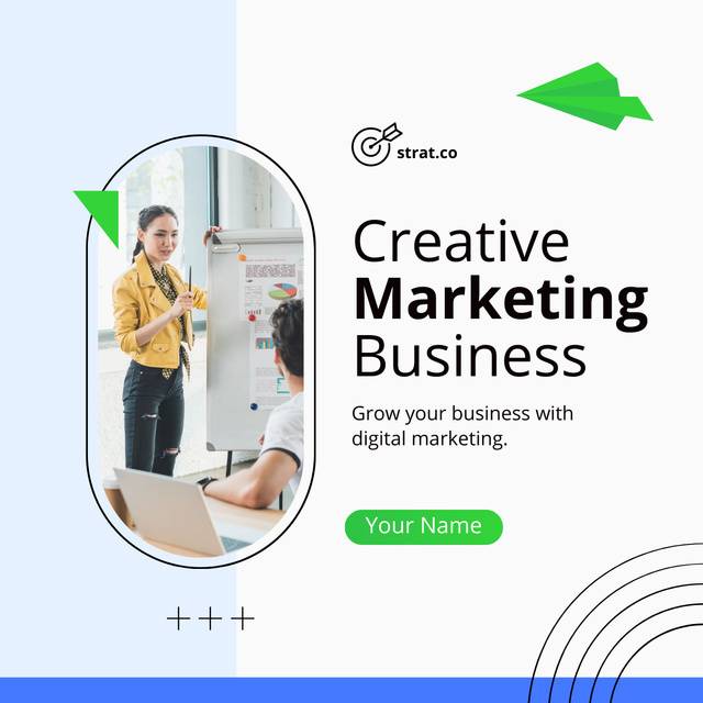 Designvorlage Creative Marketing Business für LinkedIn post