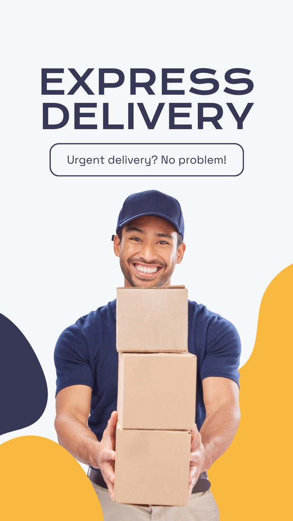 Express Delivery by Professionals Instagram Story Modelo de Design