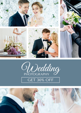 Platilla de diseño Wedding Photography Service With Discount Offer Flayer
