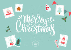 Love-filled Christmas Greeting with Holiday Items