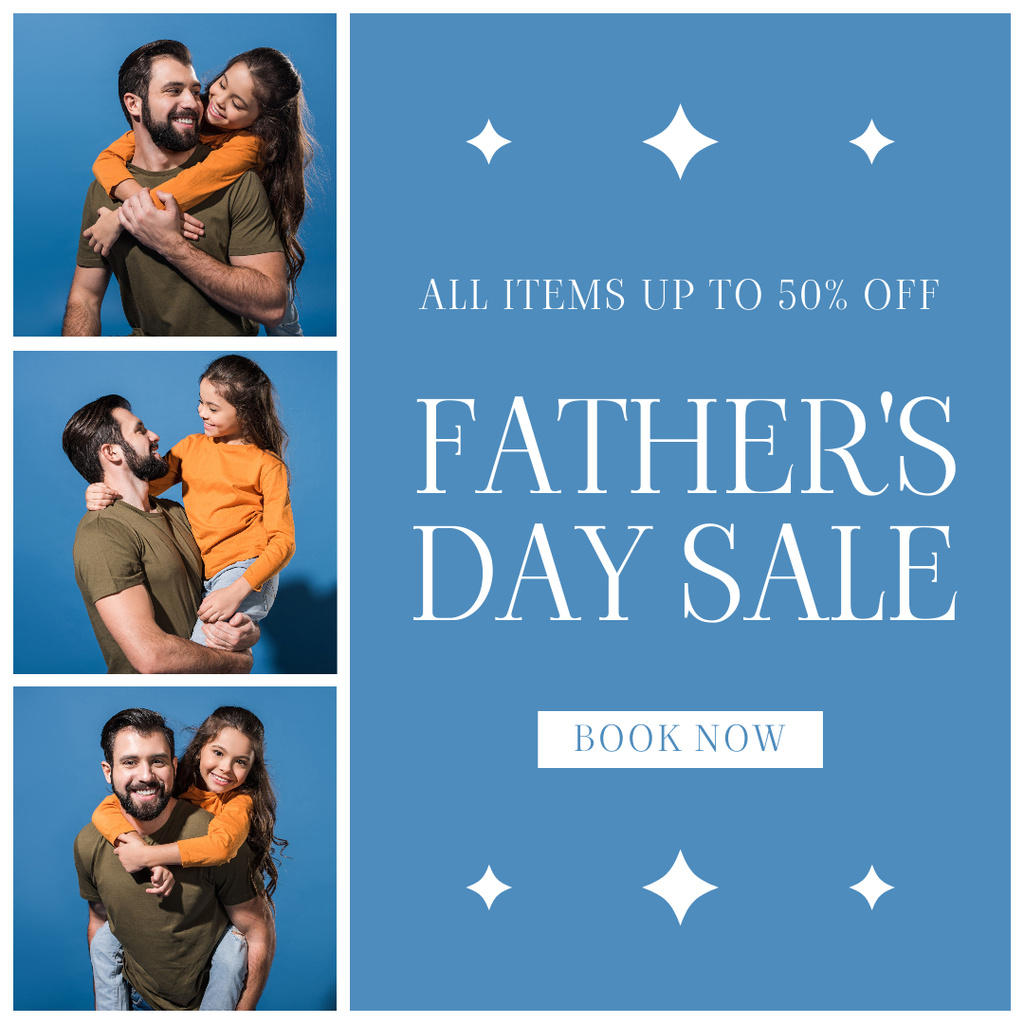 Father's Day Sale Announcement Instagram tervezősablon