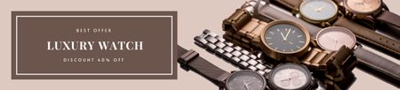 Offer of Stylish Luxury Watch Collection Ebay Store Billboard tervezősablon