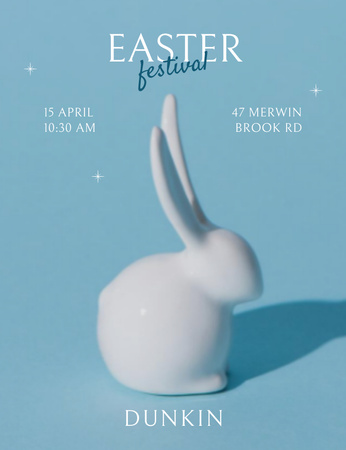 Designvorlage Easter Holiday and Festival Alert für Invitation 13.9x10.7cm