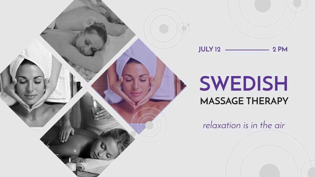 Swedish Beauty Therapy FB event cover Design Template