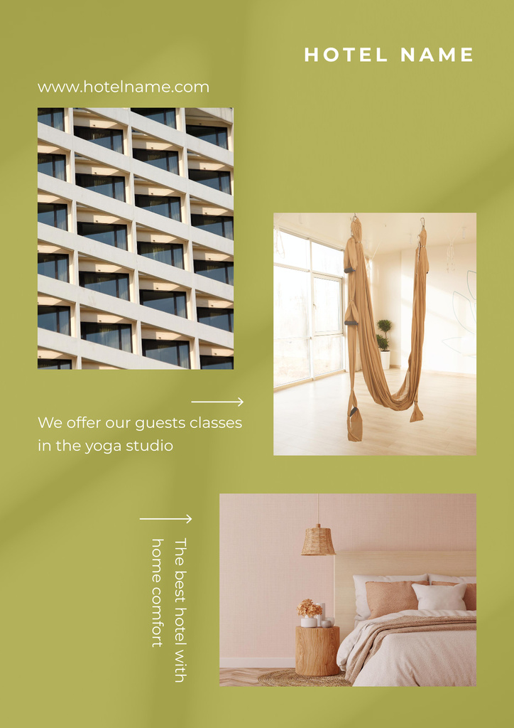Platilla de diseño Luxury Hotel Ad with Stylish Modern Interior Poster