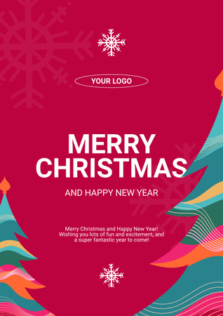 Szablon projektu Christmas and New Year Poster