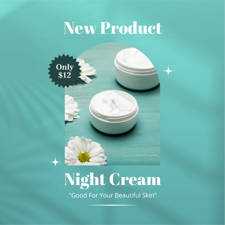 New Night Cream Offer  Instagram Design Template