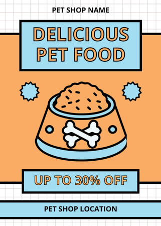Platilla de diseño Delicious Pet Food Flayer