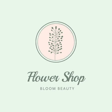 Modèle de visuel Flower Shop Services Offer - Logo