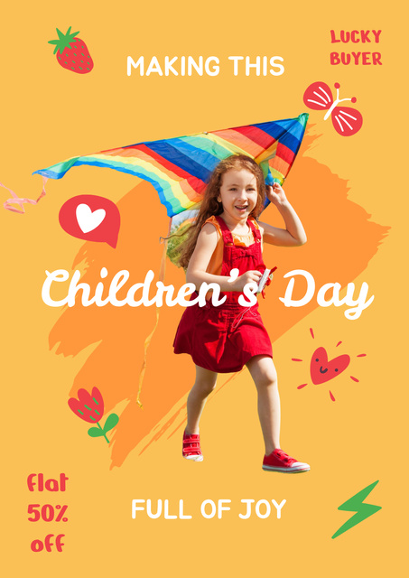 Platilla de diseño Children’s Day poster Poster