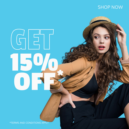 Offer Discount on Stylish Women's Collection Instagram Design Template