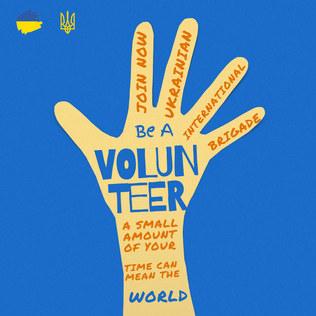 Ontwerpsjabloon van Instagram van Be a Volunteer and Give a Hope