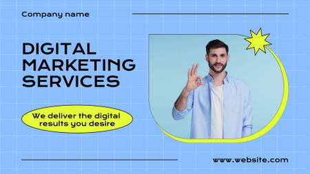 Digital Marketing Company Services Ad Full HD video Πρότυπο σχεδίασης