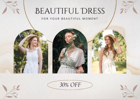 Beautiful Dress Card – шаблон для дизайна