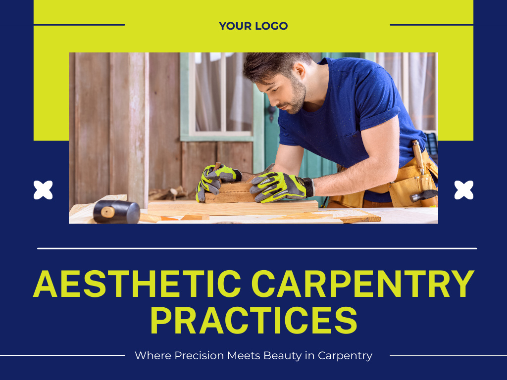 Ontwerpsjabloon van Presentation van Aesthetic Carpentry Practices