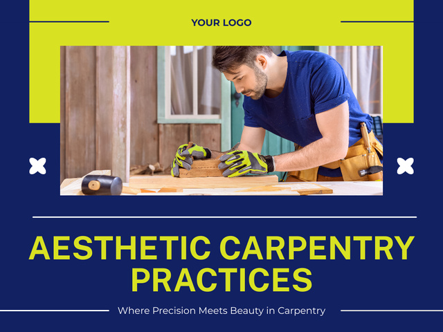 Template di design Aesthetic Carpentry Practices Presentation