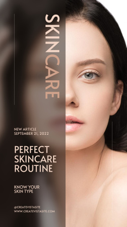 Perfect SkinCare Routine Instagram Story Design Template