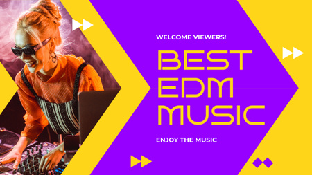 Ad of Music Blog with Dj Youtube Thumbnail Design Template