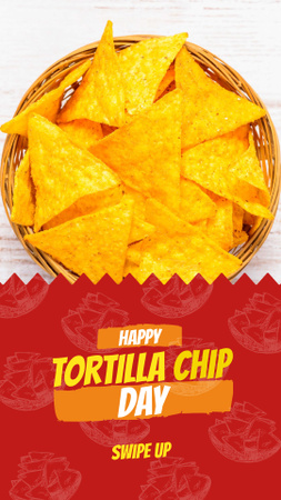 Tortilla chip Mexican dish Instagram Story Design Template