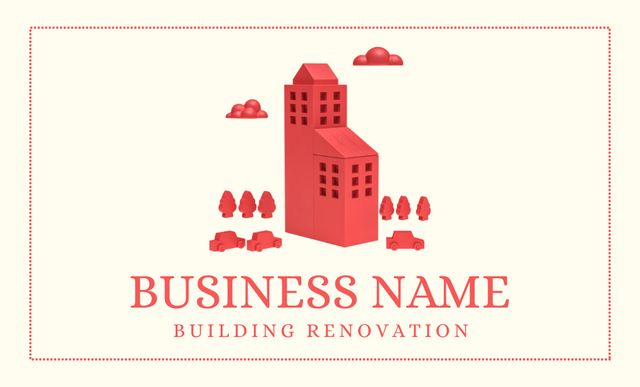 Platilla de diseño Homes Building and Renovation Services Offer Business Card 91x55mm