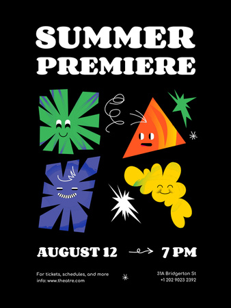 Summer Show Announcement Poster US tervezősablon