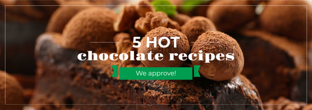 Plantilla de diseño de Confectionery Recipe Delicious Chocolate Cake Tumblr 