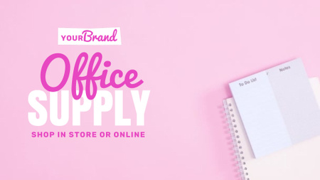 Office Supplies Store Ad Full HD video Design Template