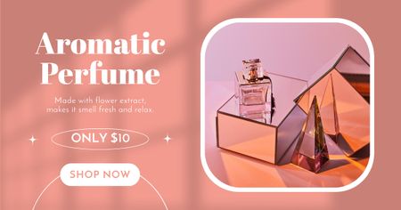 Nabídka výprodeje aromatických parfémů Facebook AD Šablona návrhu