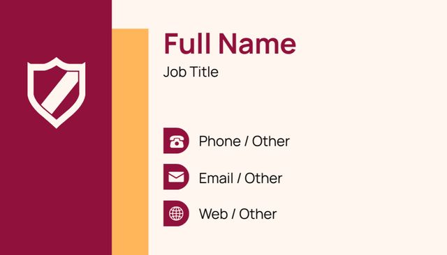 Plantilla de diseño de Traditional Branding for Business Employee Profiles Business Card US 