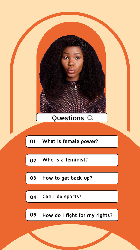 Girl power checklist for women Instagram Story – шаблон для дизайна
