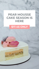 Offer of sweet delicious cake