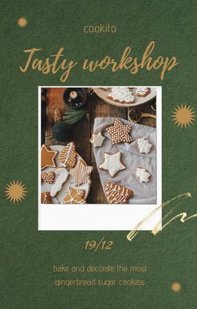 Cookies Baking Workshop Announcement Invitation 4.6x7.2in Design Template