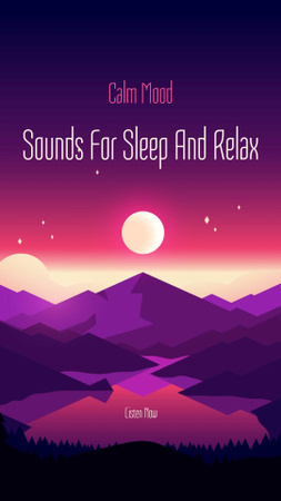 Sounds for Sleep and Relax Instagram Story Design Template